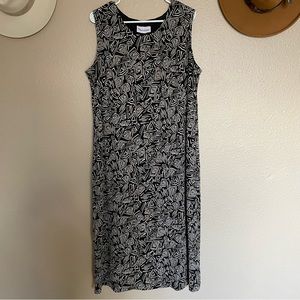 TANJAY - Women’s Patterned Boho Western Maxi Dress - block printing